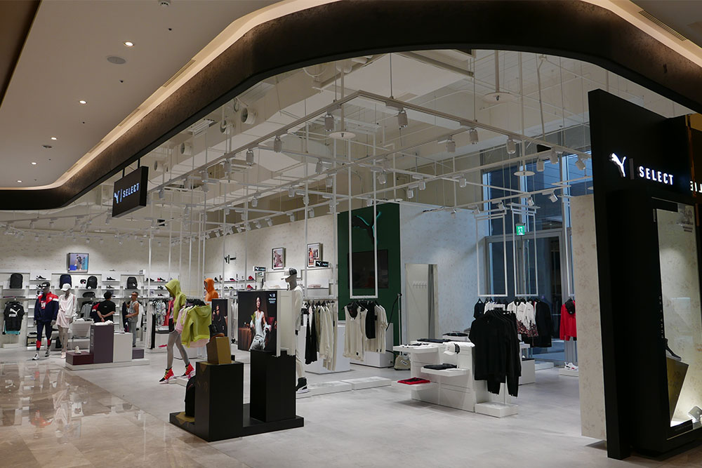 PUMA SELECT｜台中文心秀泰百貨黑標旗艦店空間設計